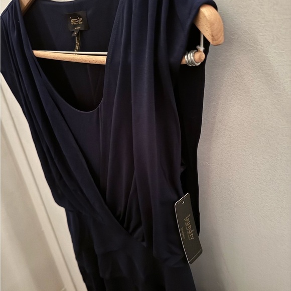 LAUNDRY by Shelli Segal Elegant Navy Blue Women's Dress - Picture 4 of 10